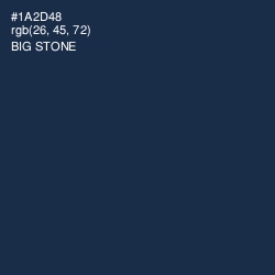 #1A2D48 - Big Stone Color Image